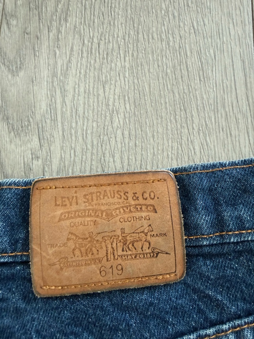 Levi’s Vintage 619 Orange Tab Cut Off Jean Denim Shorts - Picture 7 of 13